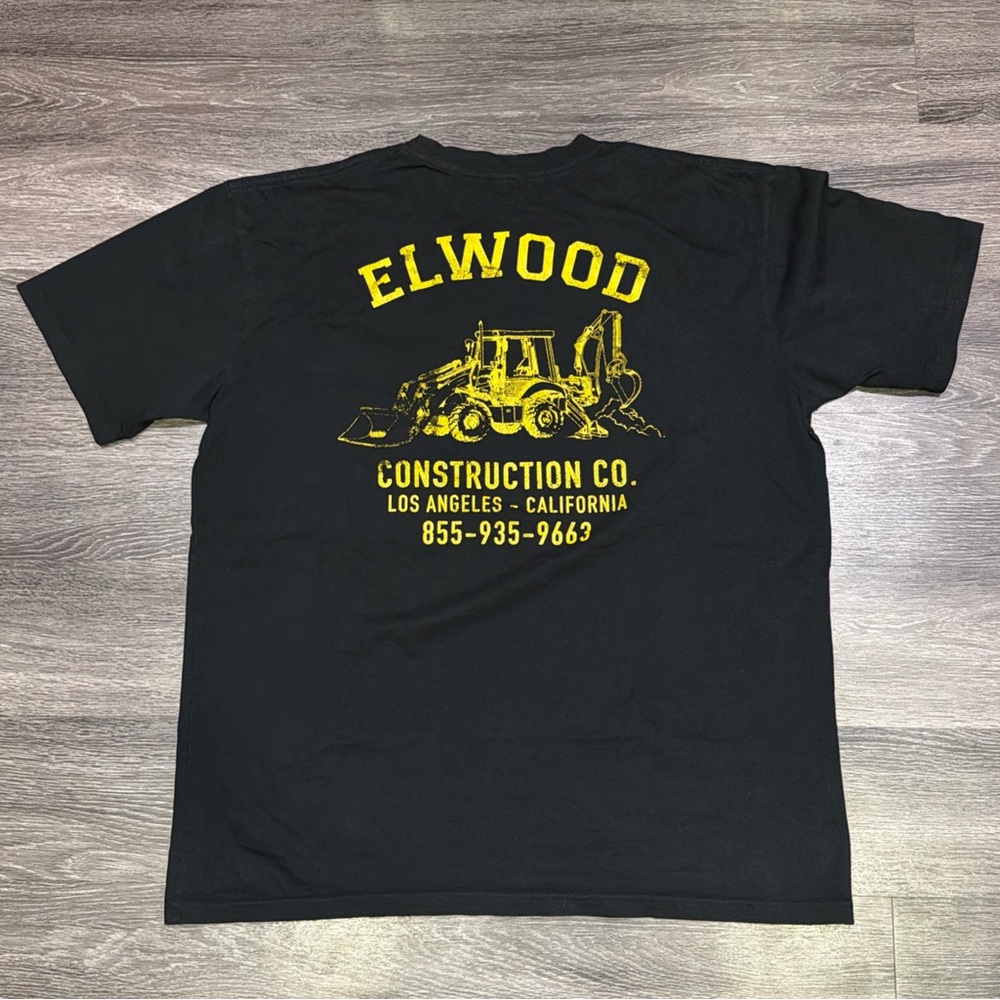 Elwood Clothing Shirt Black Short Sleeve Pocket Tee Men’s XXL